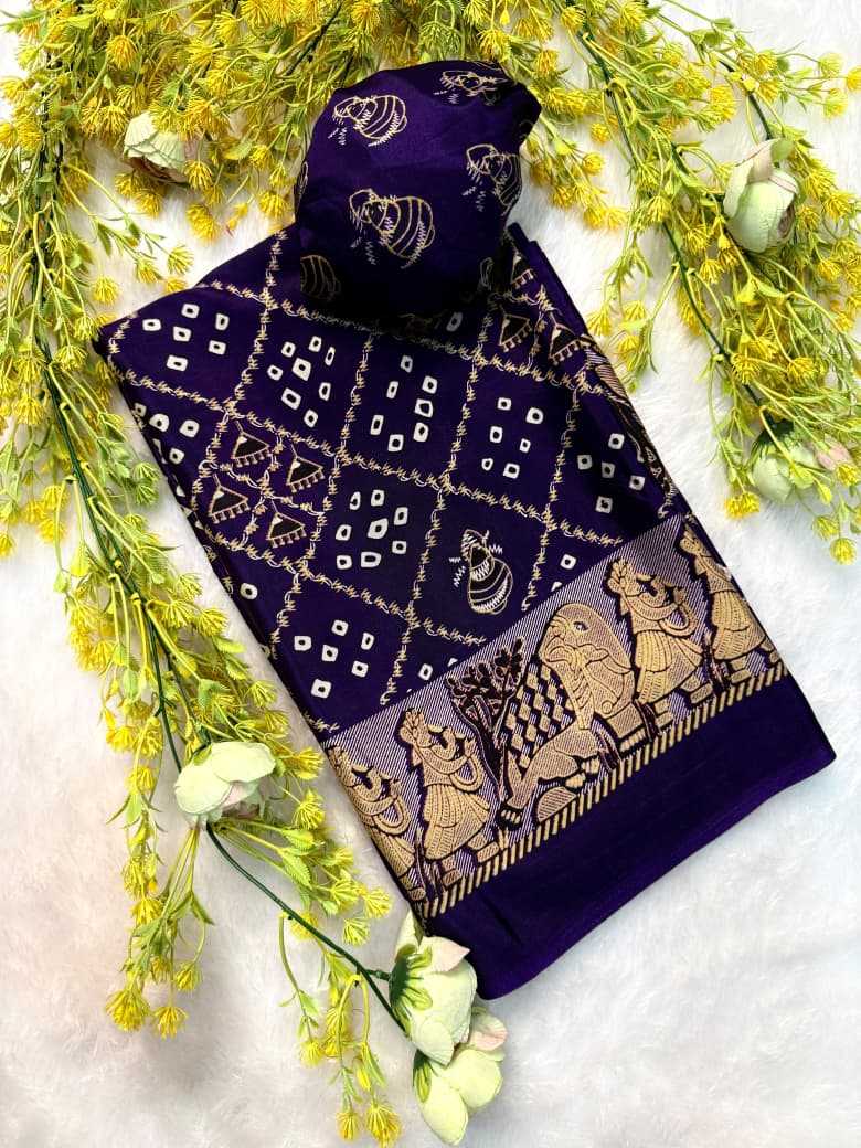 Crepe Silk Gajji Modal Saree