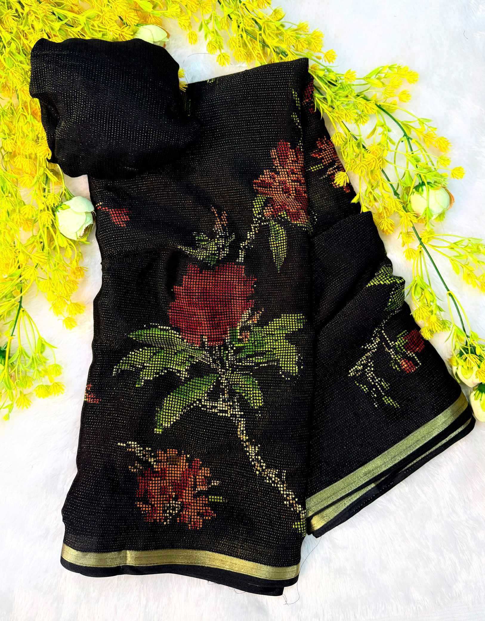 Chinon Silk Designer Saree