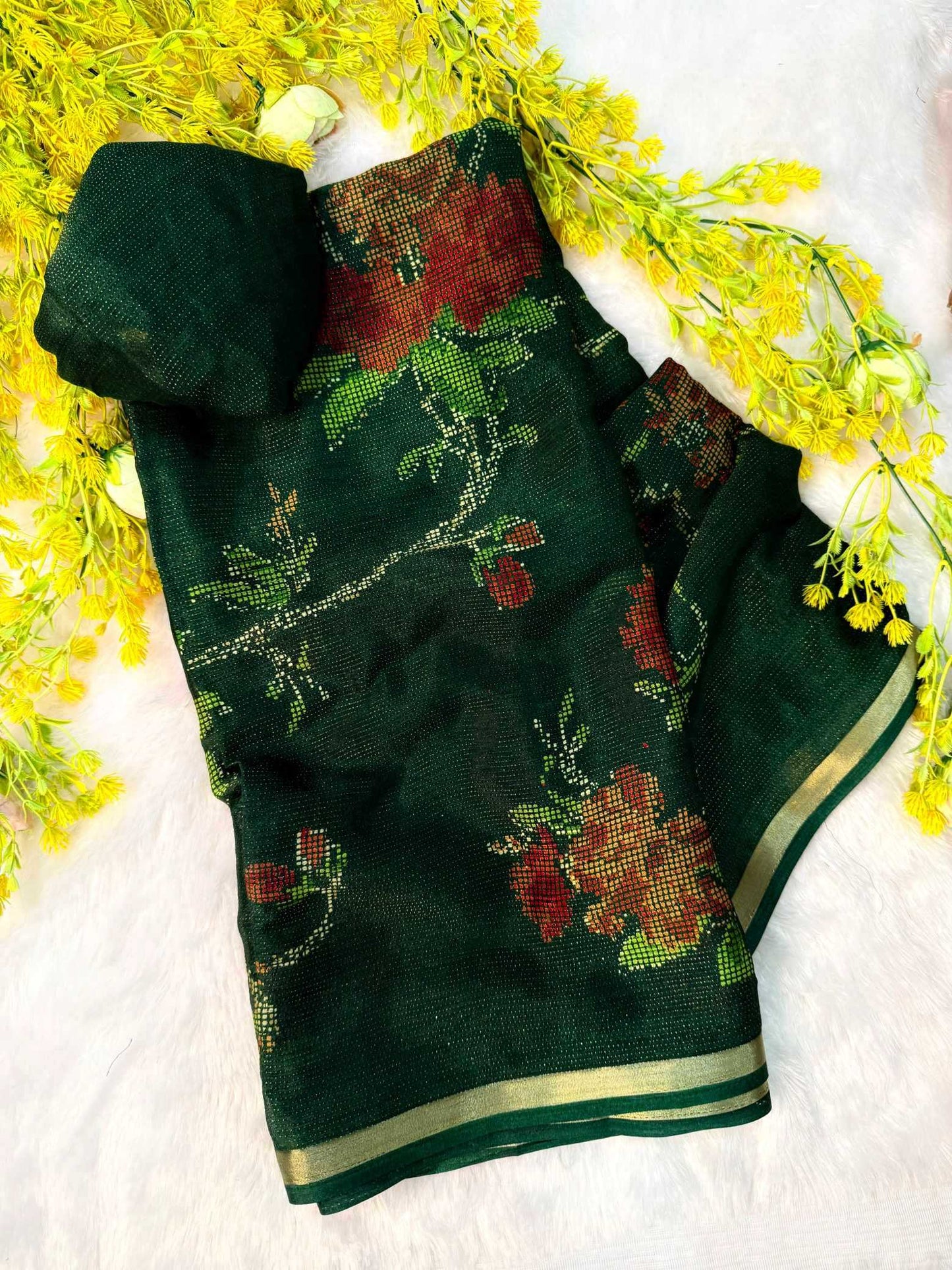 Chinon Silk Designer Saree