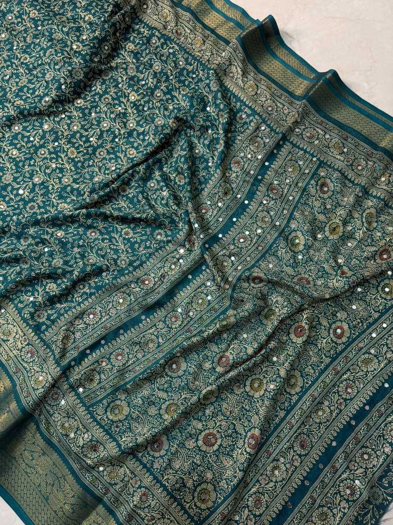 Crepe Silk Gajji Modal Saree