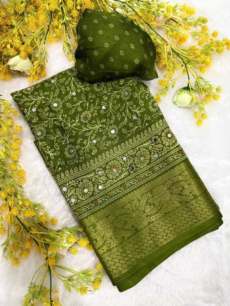 Crepe Silk Gajji Modal Saree