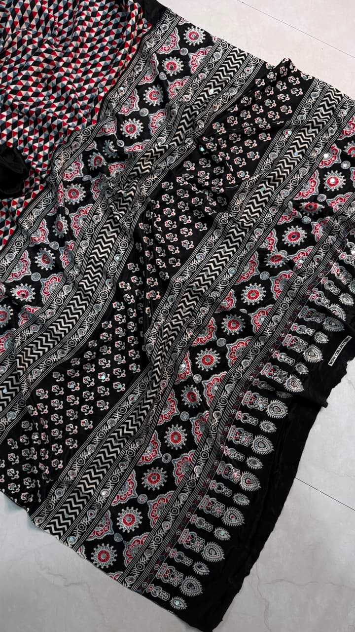 Ajrakh Saree