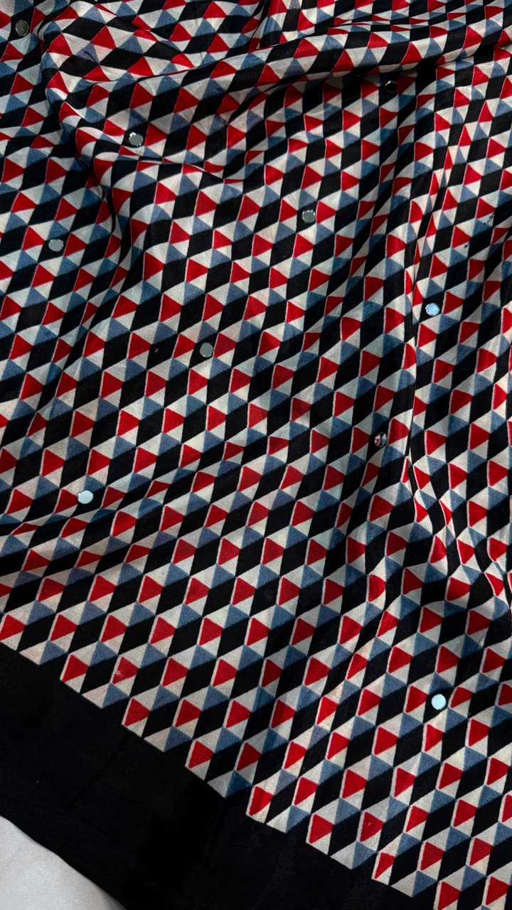 Ajrakh Saree