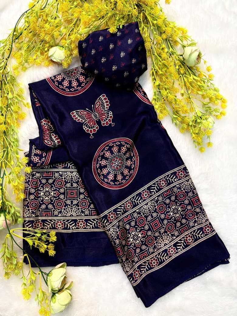 Ajrakh Saree