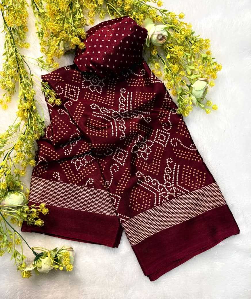 Crepe Silk Gajji Modal Saree