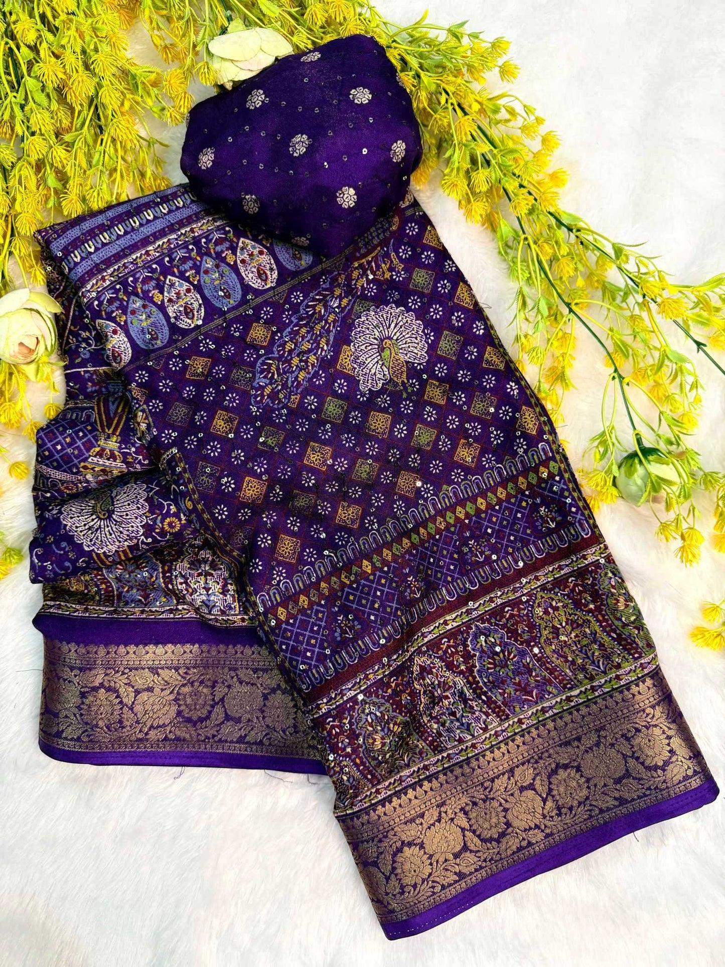 Pure Silk Printed Saree