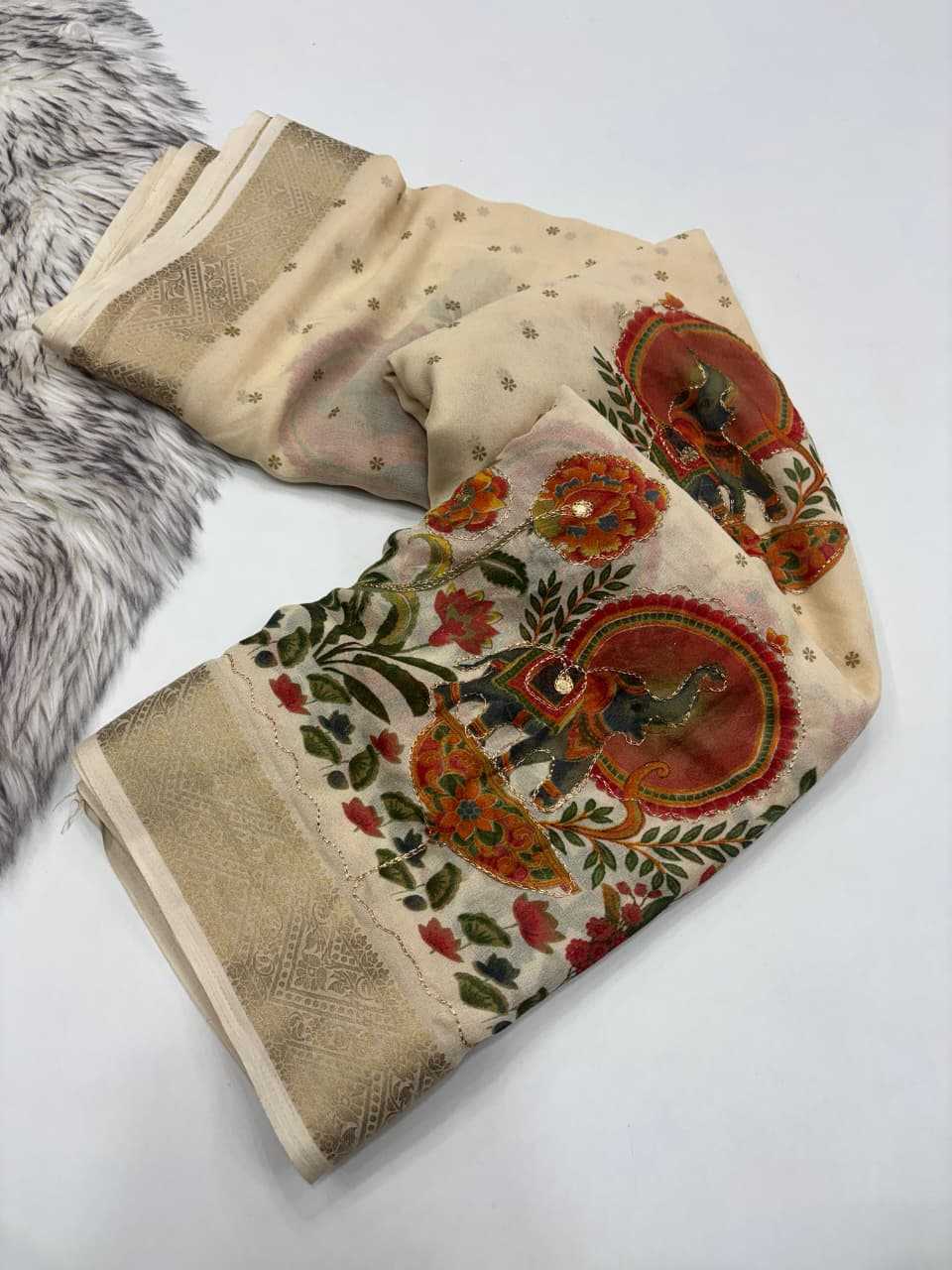 Printed Silk Saree