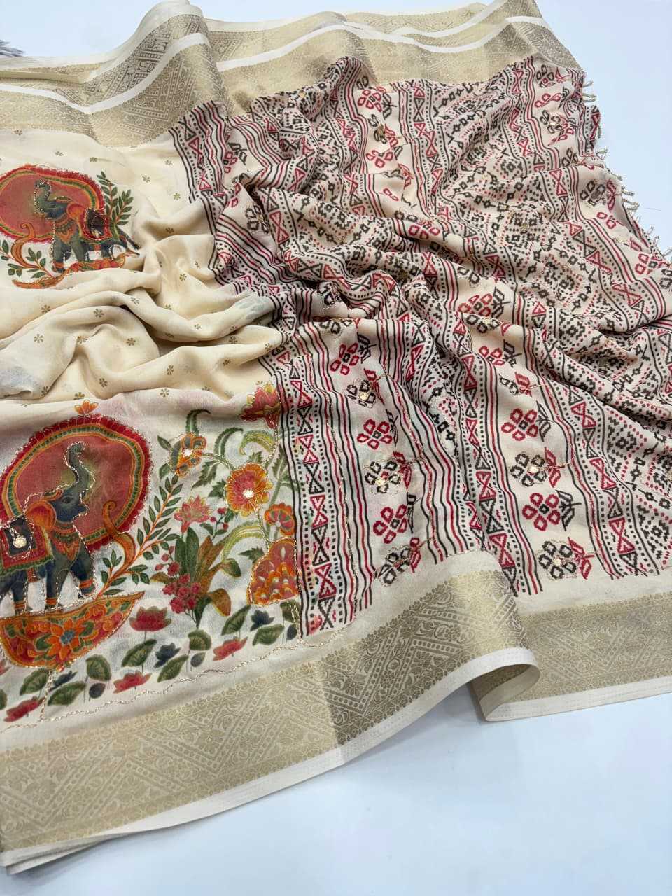 Printed Silk Saree