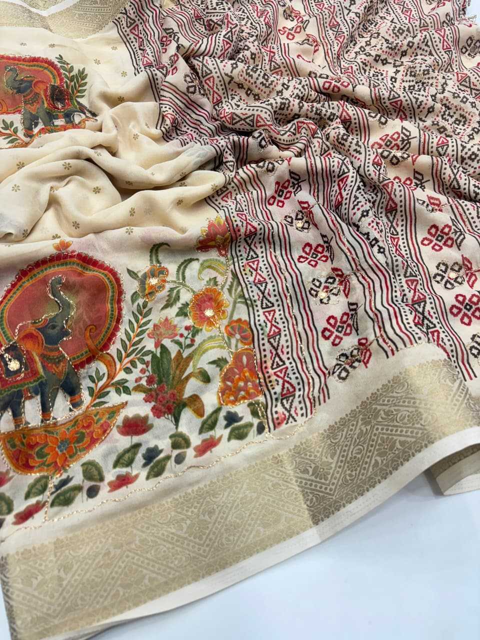 Printed Silk Saree