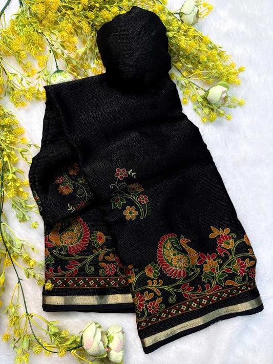Chinon Silk Designer Saree