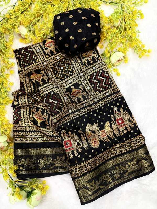 Georgette Jacquard Saree