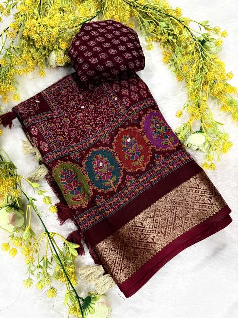 Crepe Silk Tussar Saree