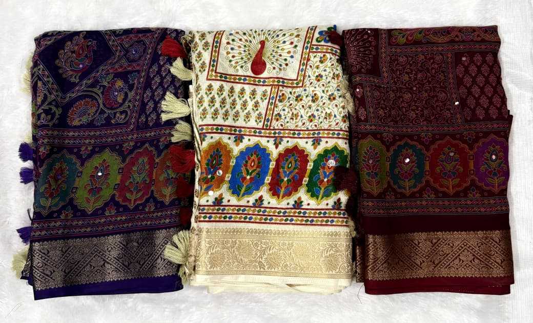 Crepe Silk Tussar Saree
