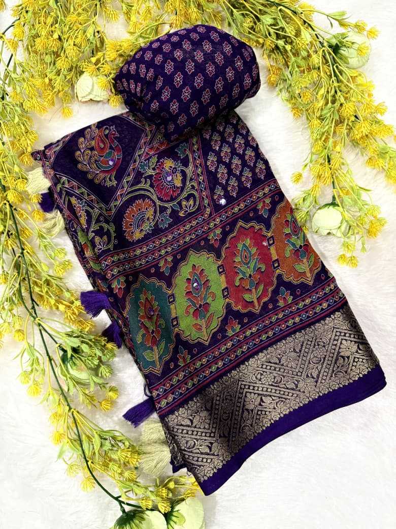 Crepe Silk Tussar Saree
