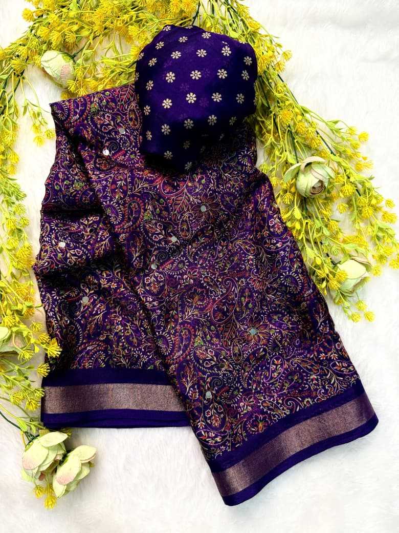 Crepe Silk Gajji Modal Saree