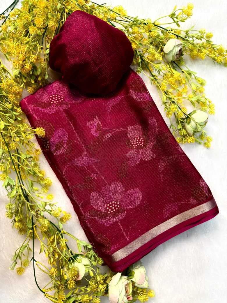 Chinon Silk Designer Saree