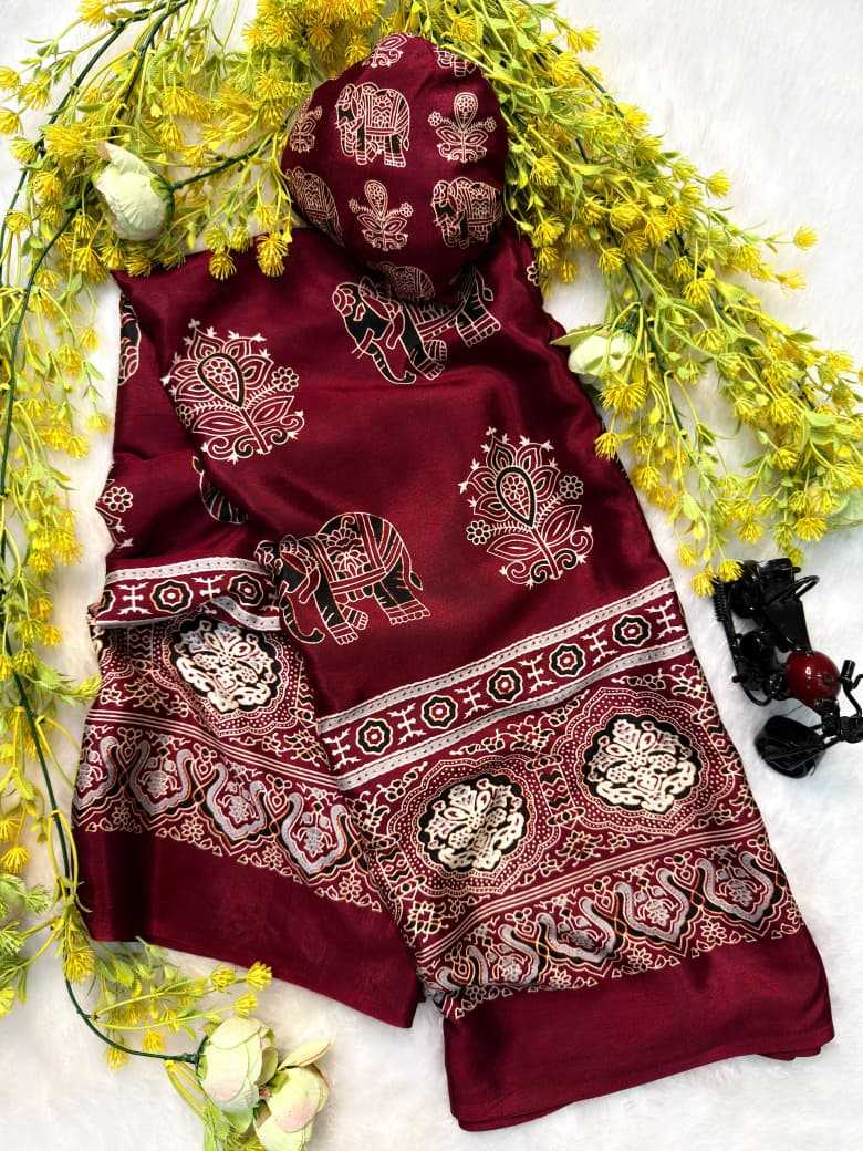 Ajrakh Saree