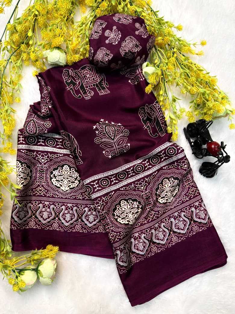 Ajrakh Saree