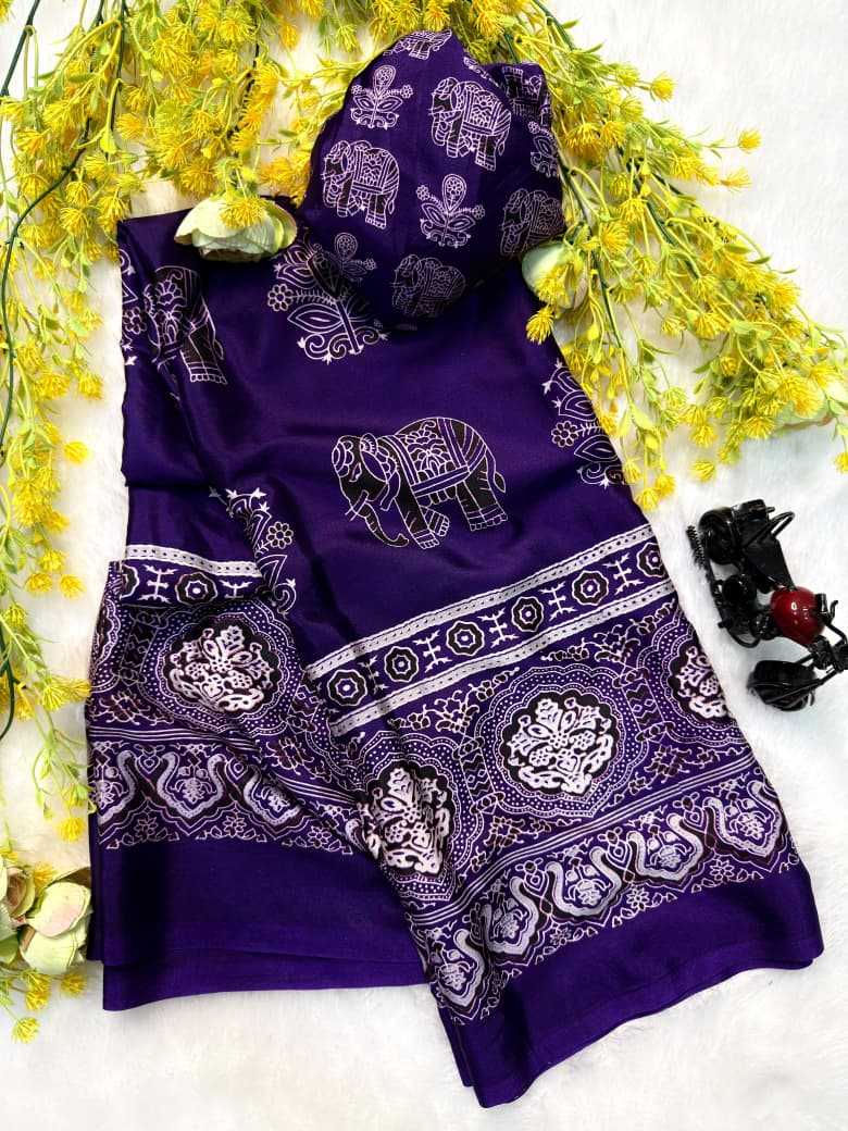 Ajrakh Saree