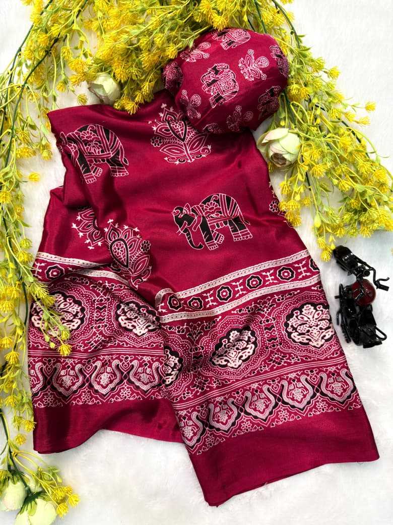 Ajrakh Saree
