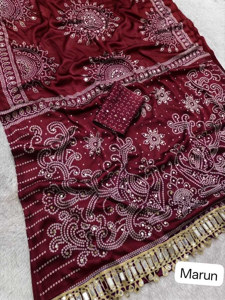 Satin Silk Printed Saree