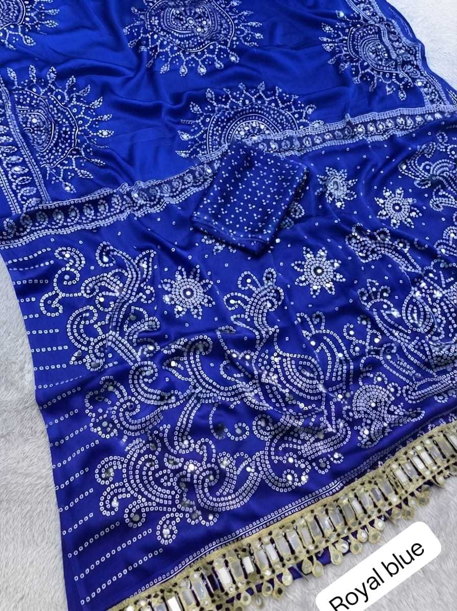 Satin Silk Printed Saree