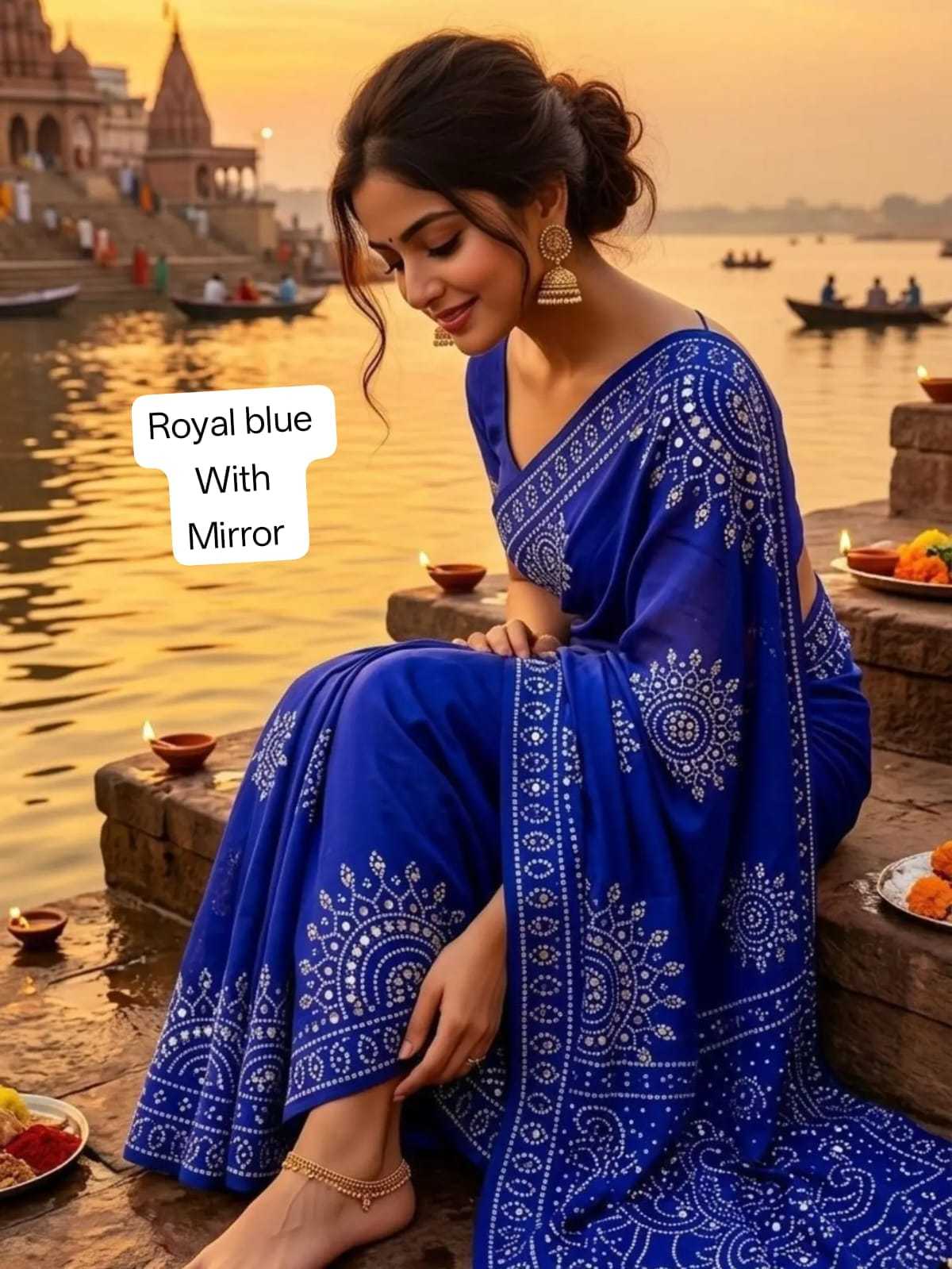 Satin Silk Printed Saree