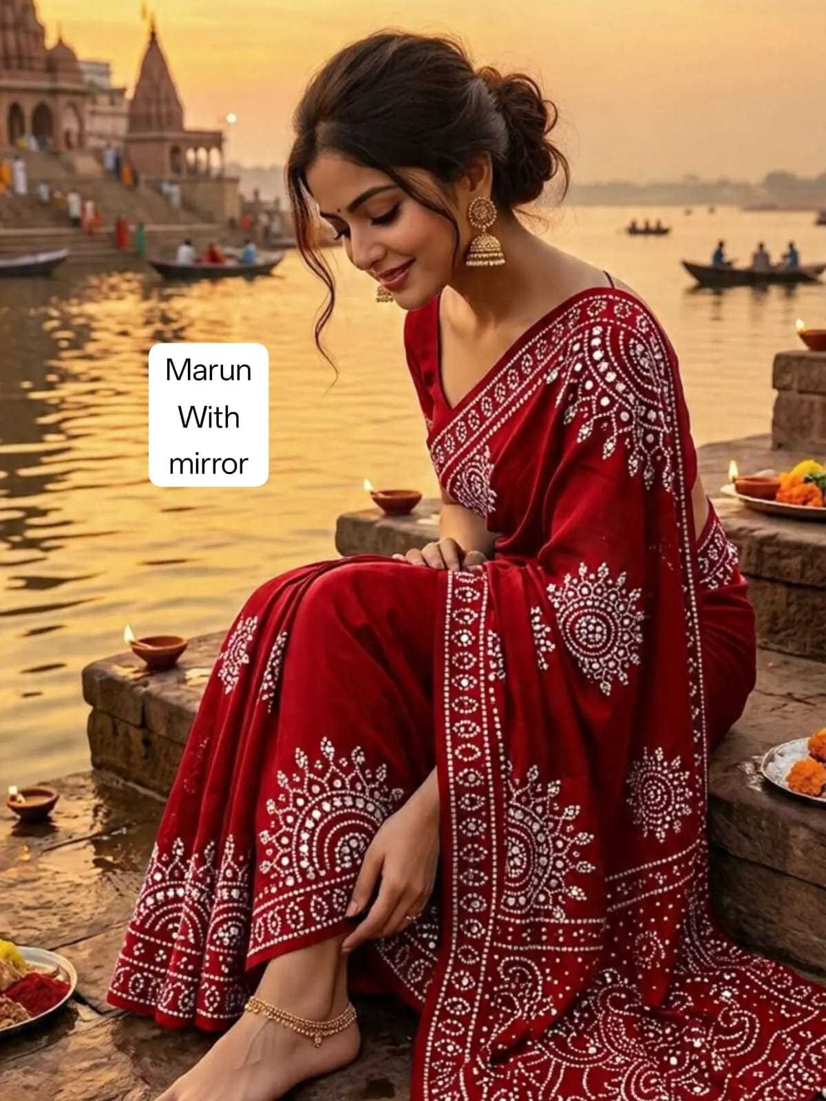 Satin Silk Printed Saree
