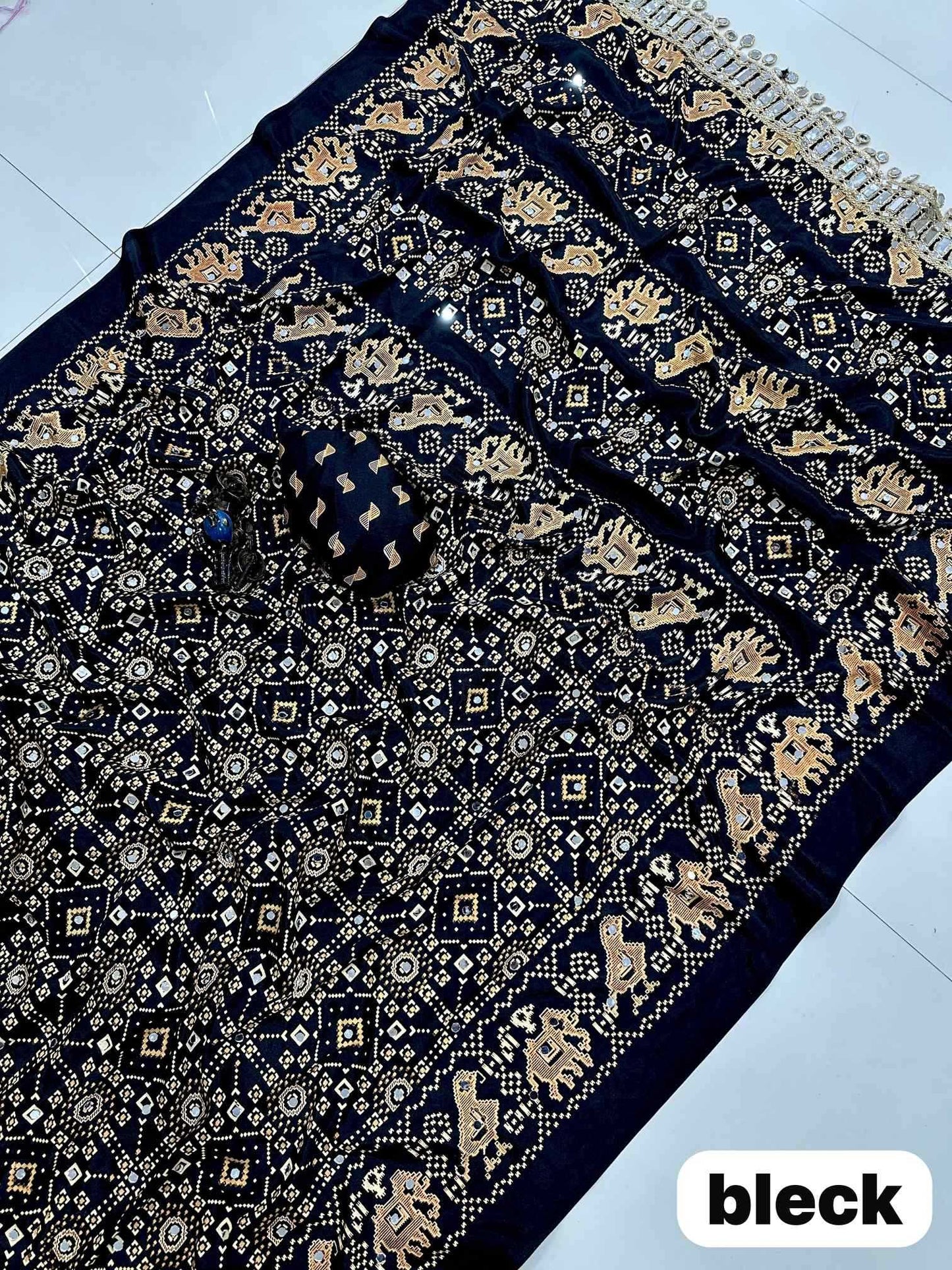 Satin Silk Printed Saree