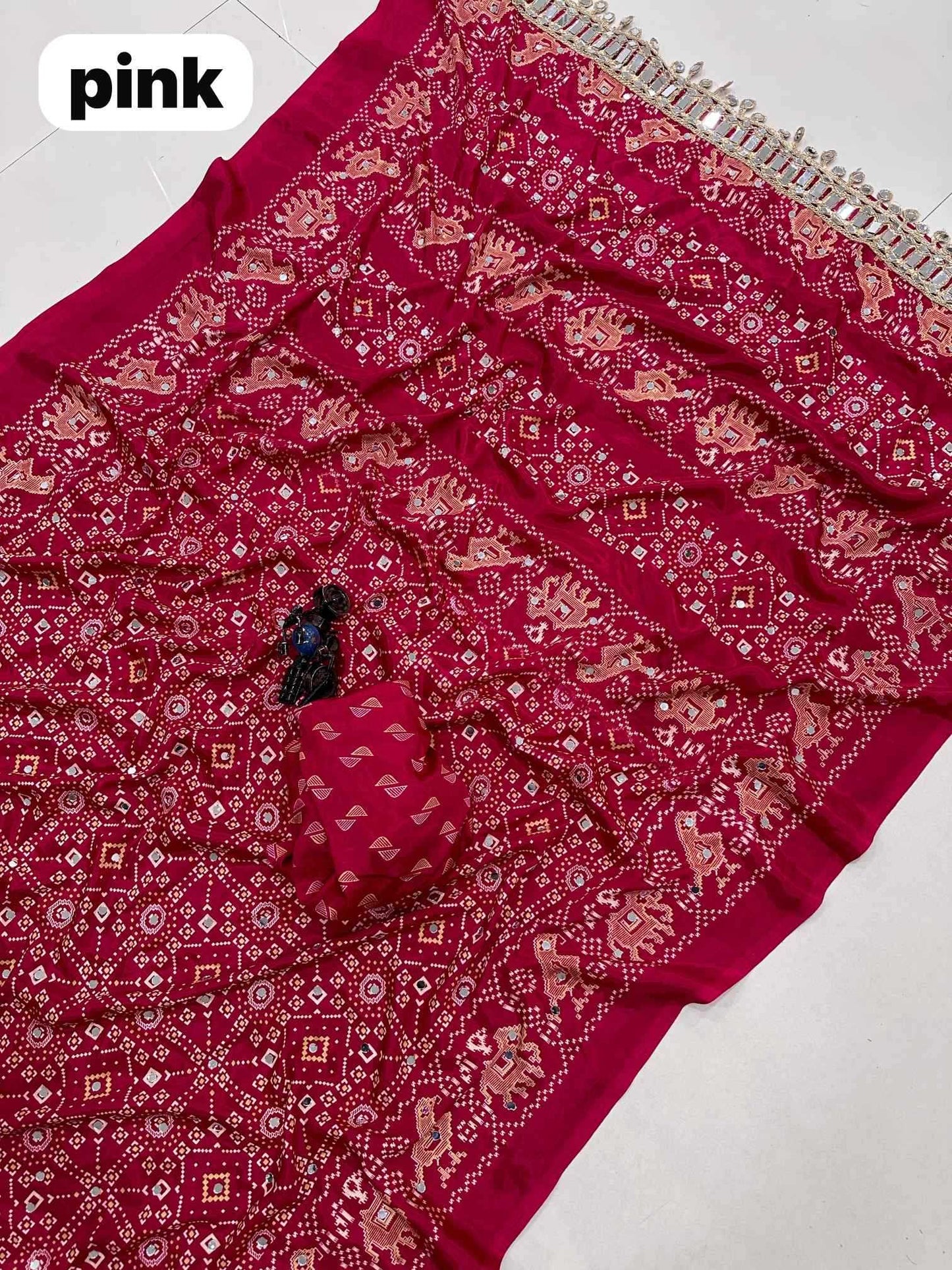 Satin Silk Printed Saree