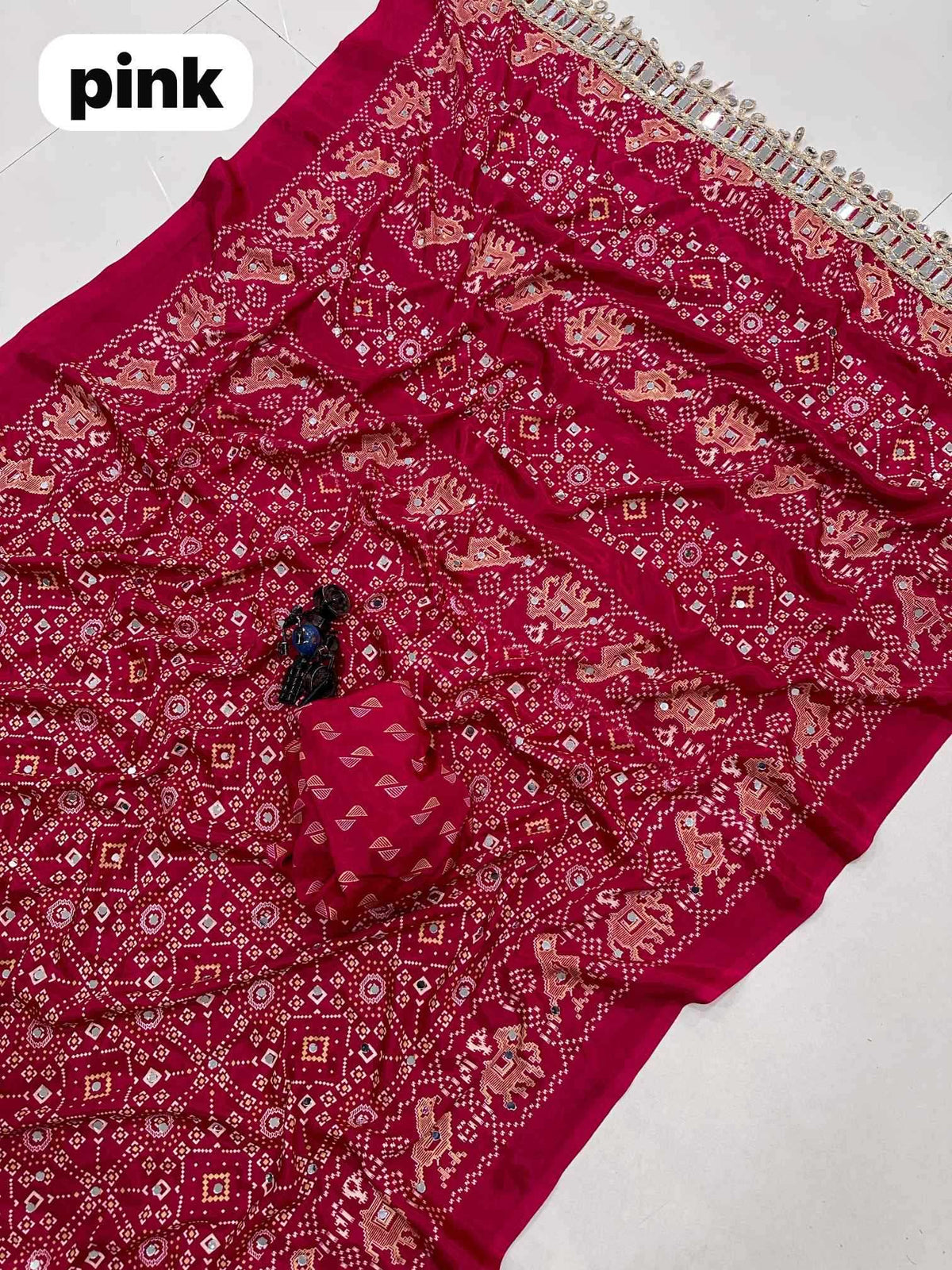 Satin Silk Printed Saree
