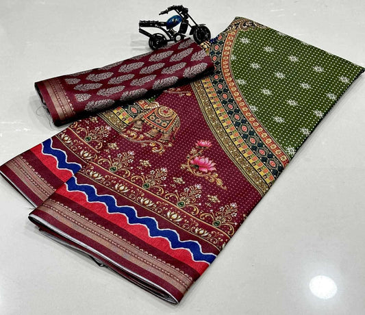 Anahita Tussar Silk Soft Saree