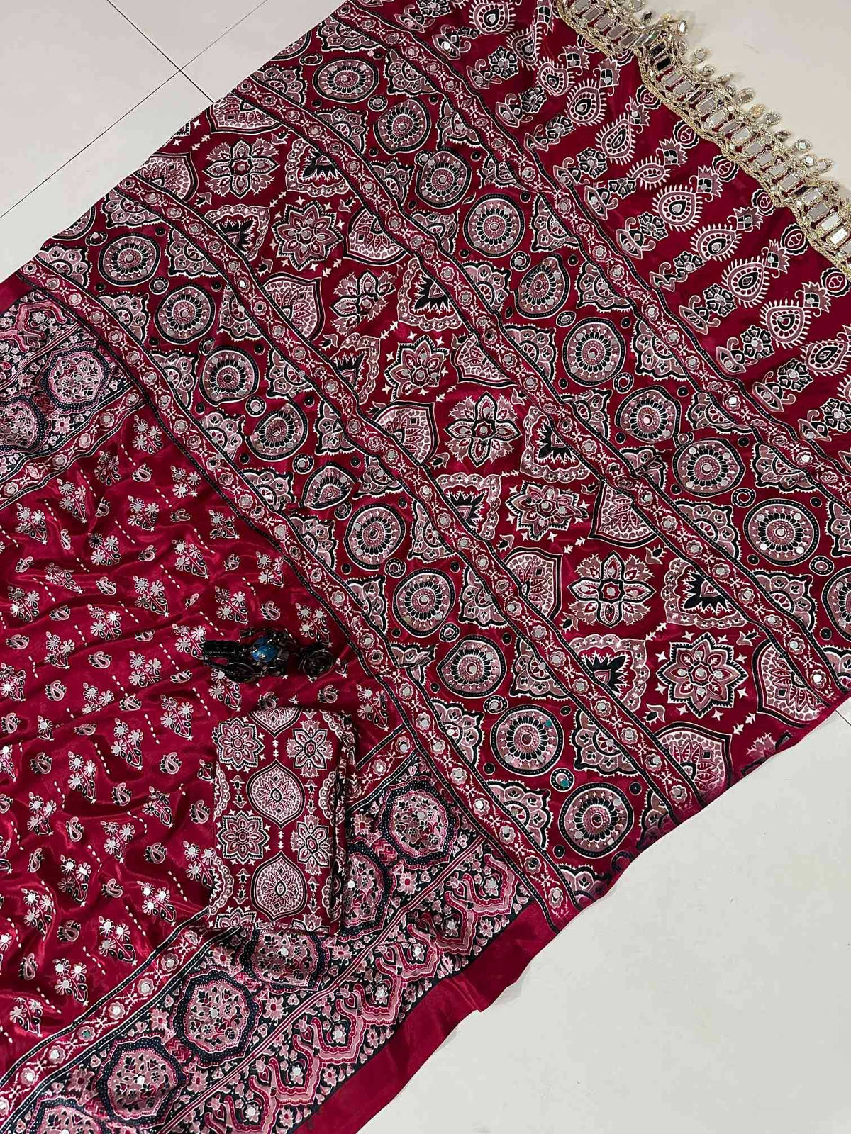 Satin Silk Printed Saree