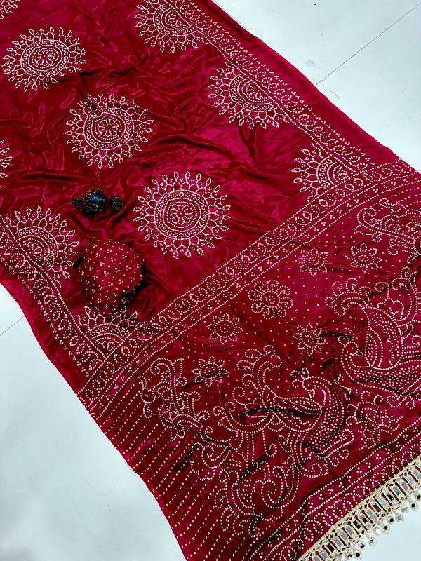 Gajji Silk Crepe Saree