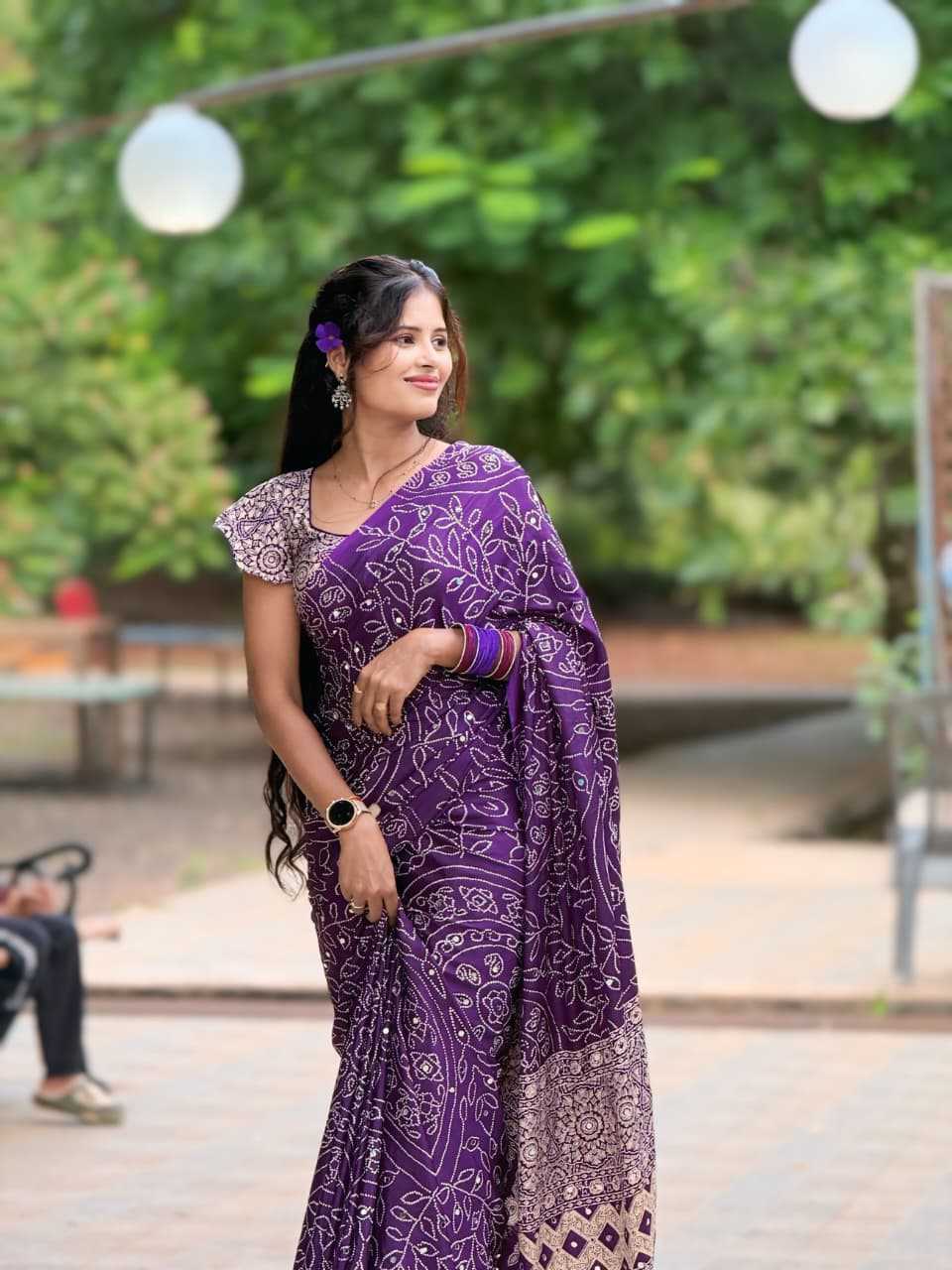 Gajji Silk Crepe Saree