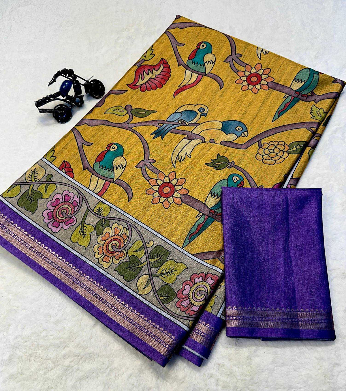 Avni Tussar Silk Soft Saree