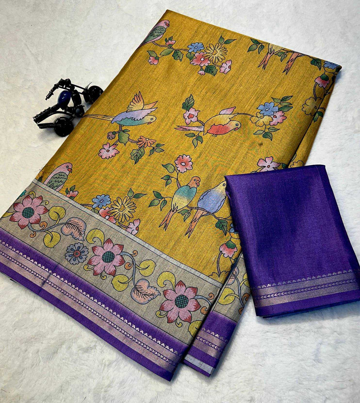 Avni Tussar Silk Soft Saree