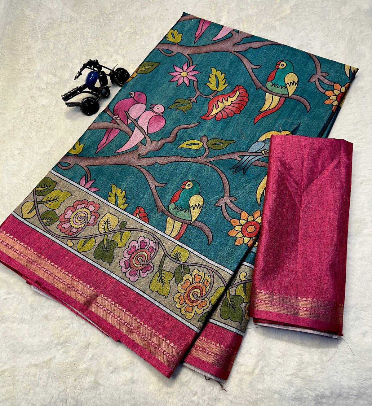 Avni Tussar Silk Soft Saree