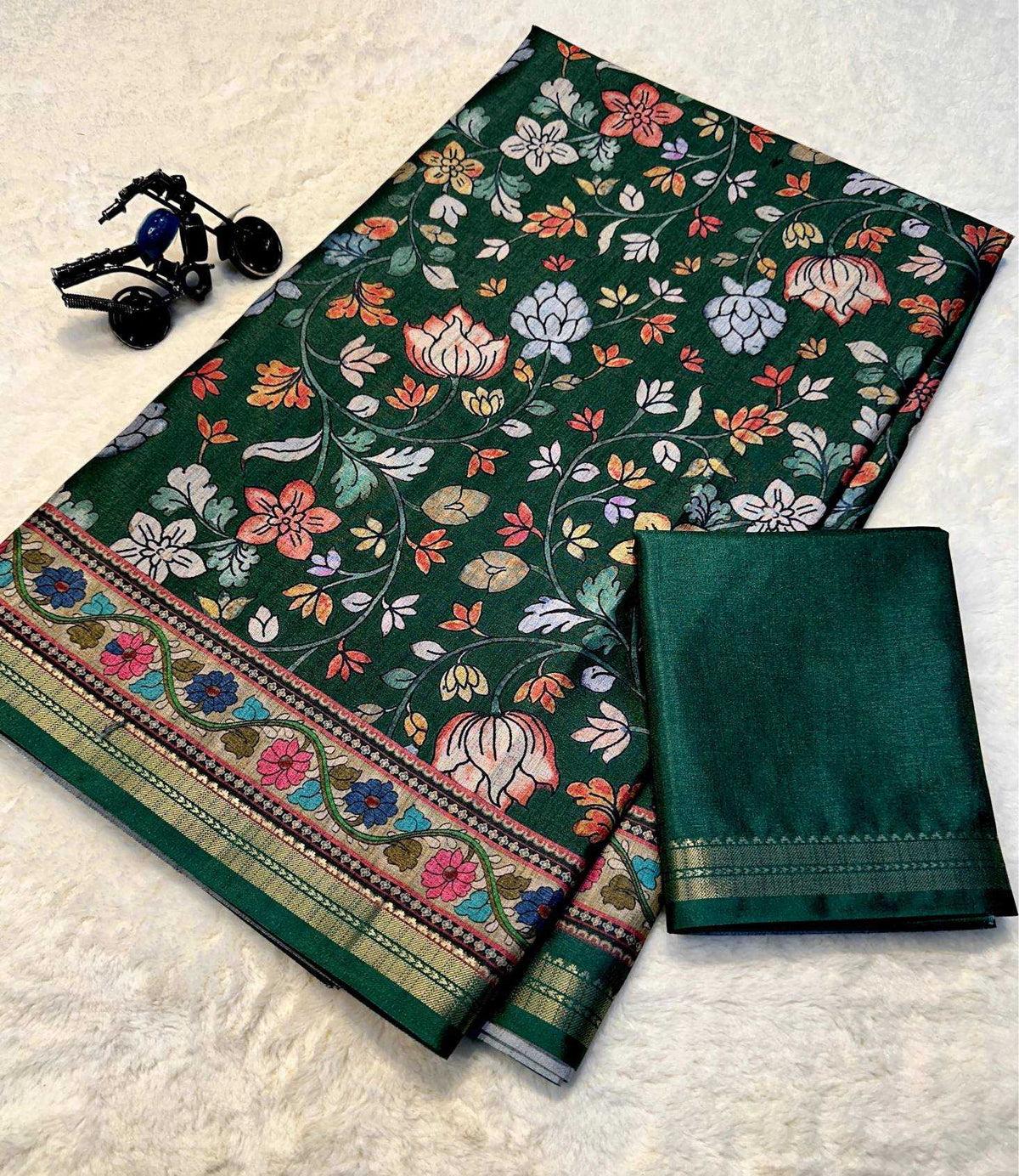 Avni Tussar Silk Soft Saree