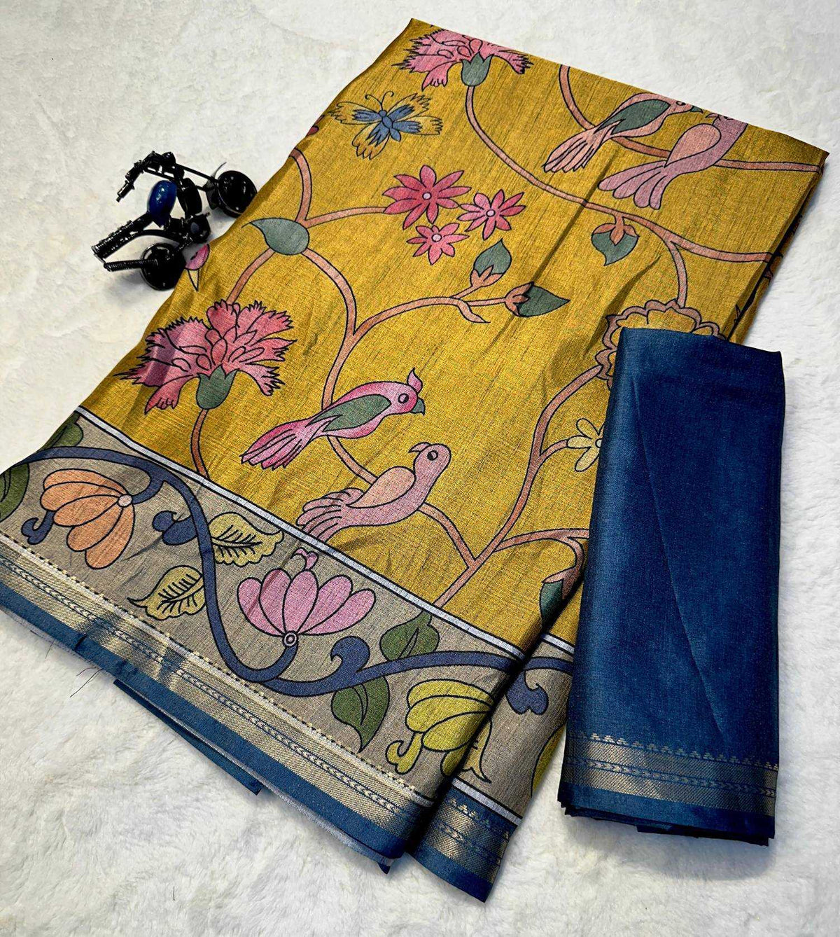 Avni Tussar Silk Soft Saree