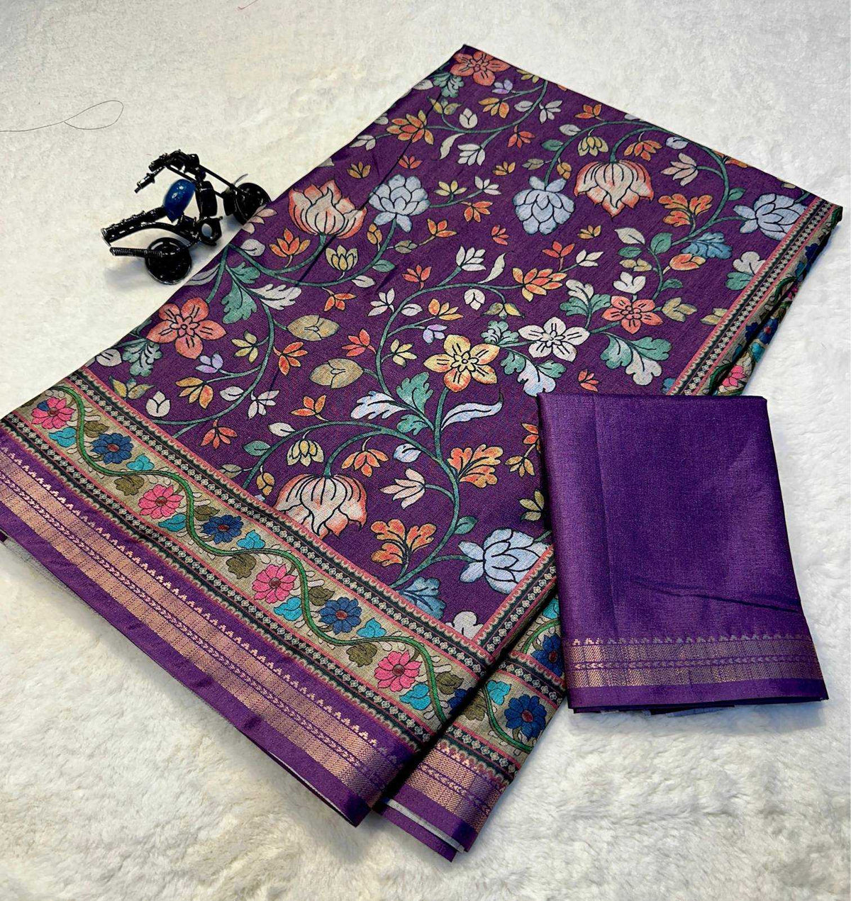 Avni Tussar Silk Soft Saree