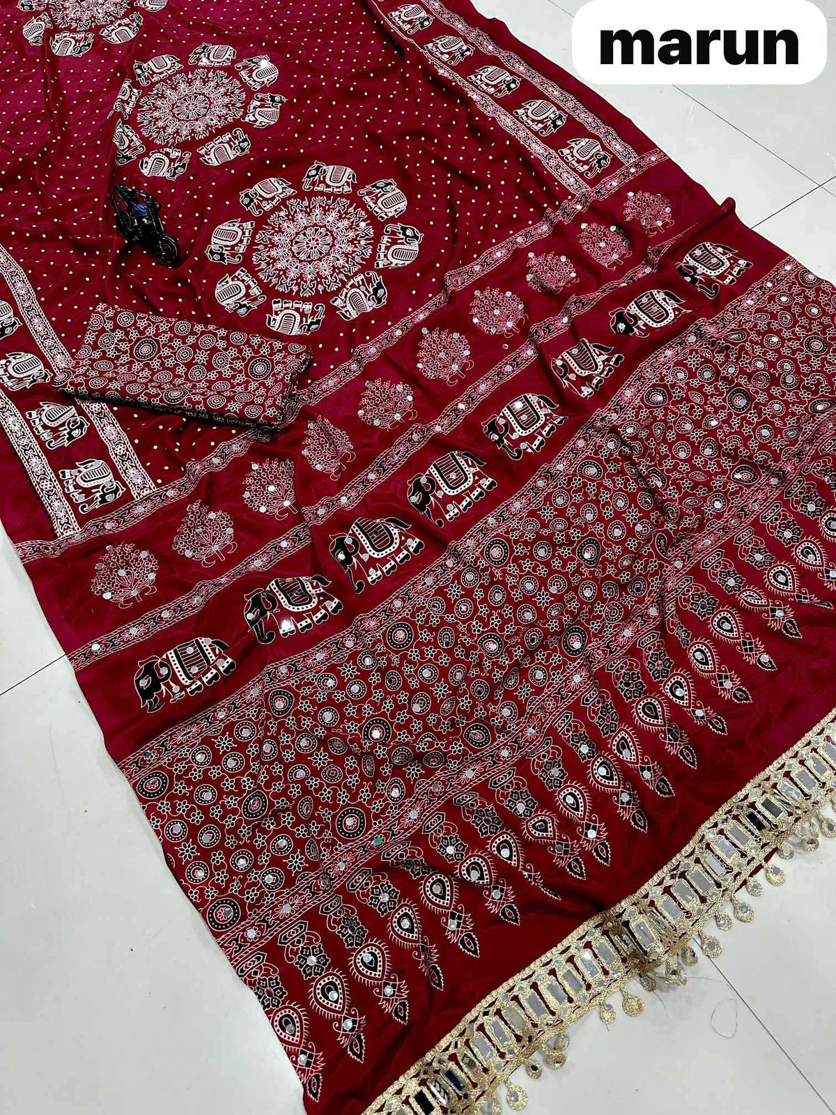 Barkha Viscose Designer Saree