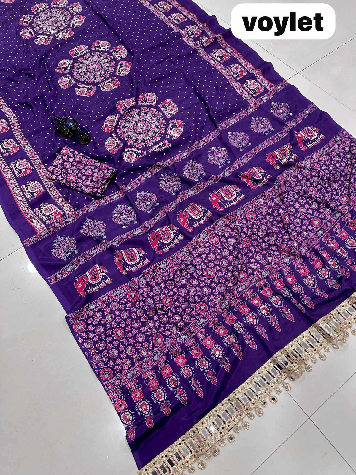 Barkha Viscose Designer Saree