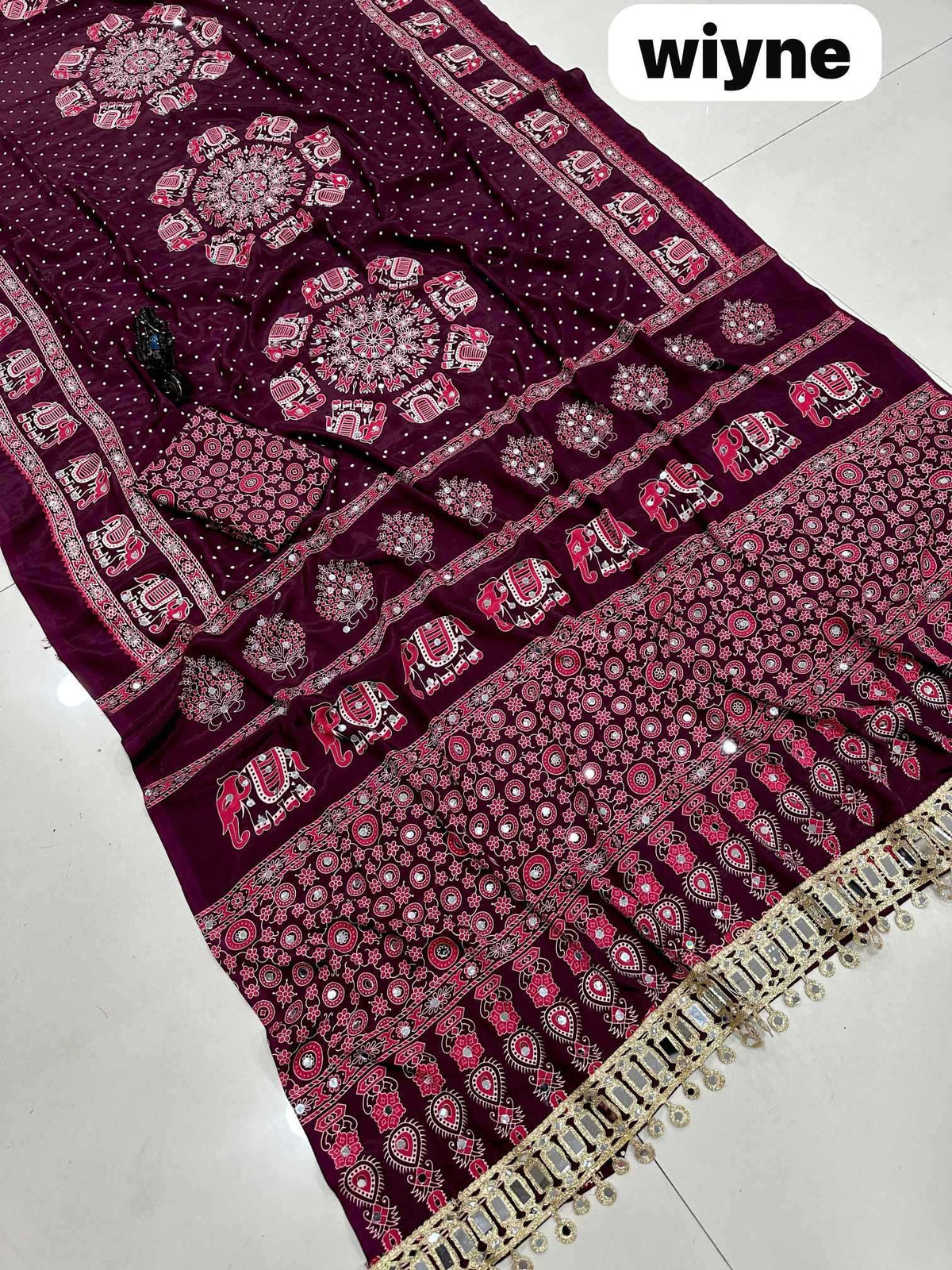 Barkha Viscose Designer Saree