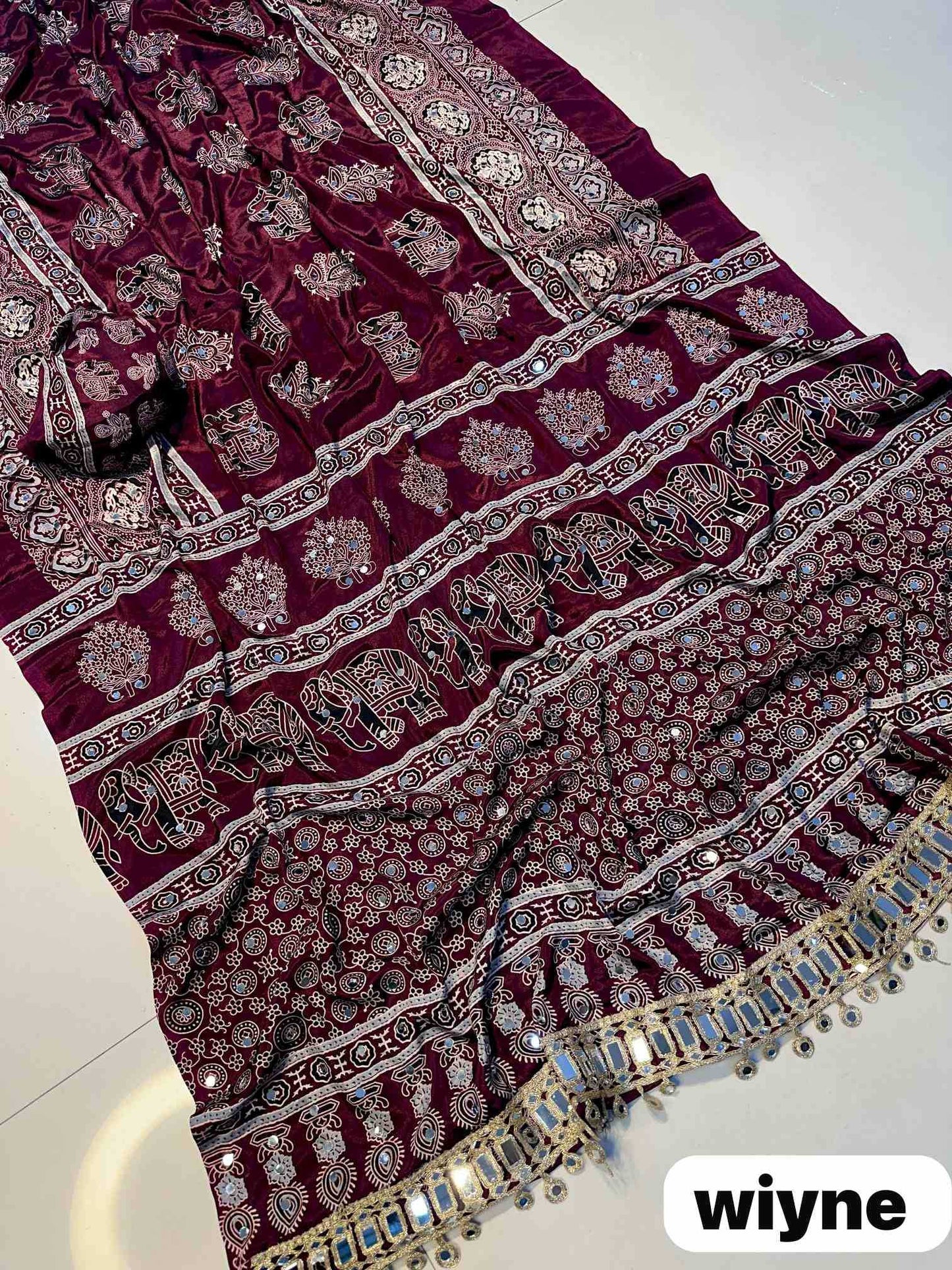 Printed Silk Saree