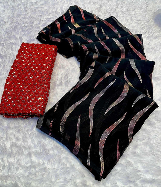 Chiffon Printed Saree