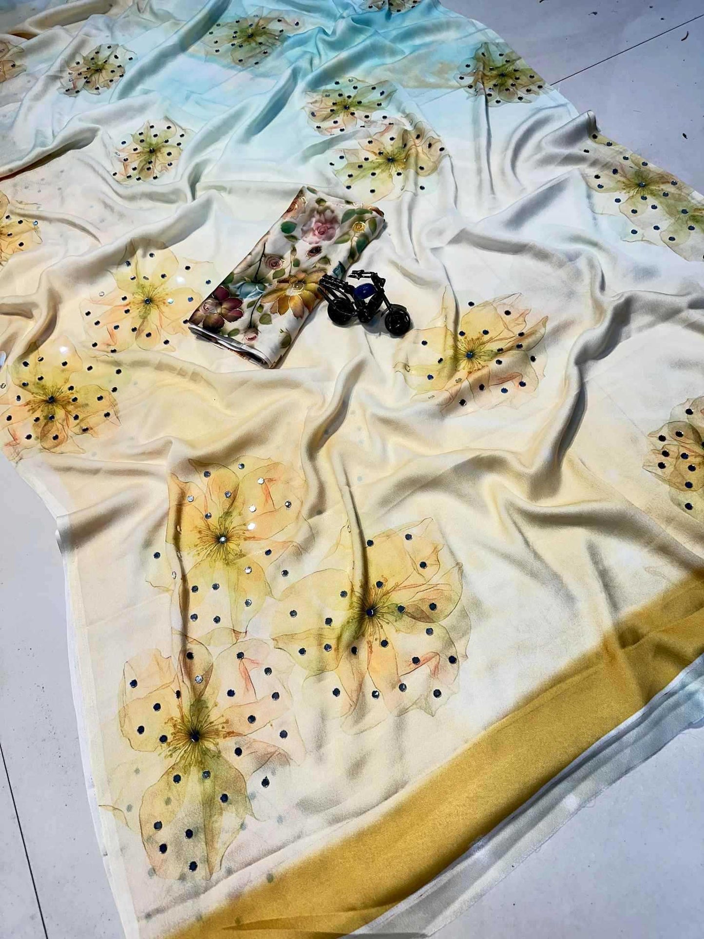 Crepe Designer Saree