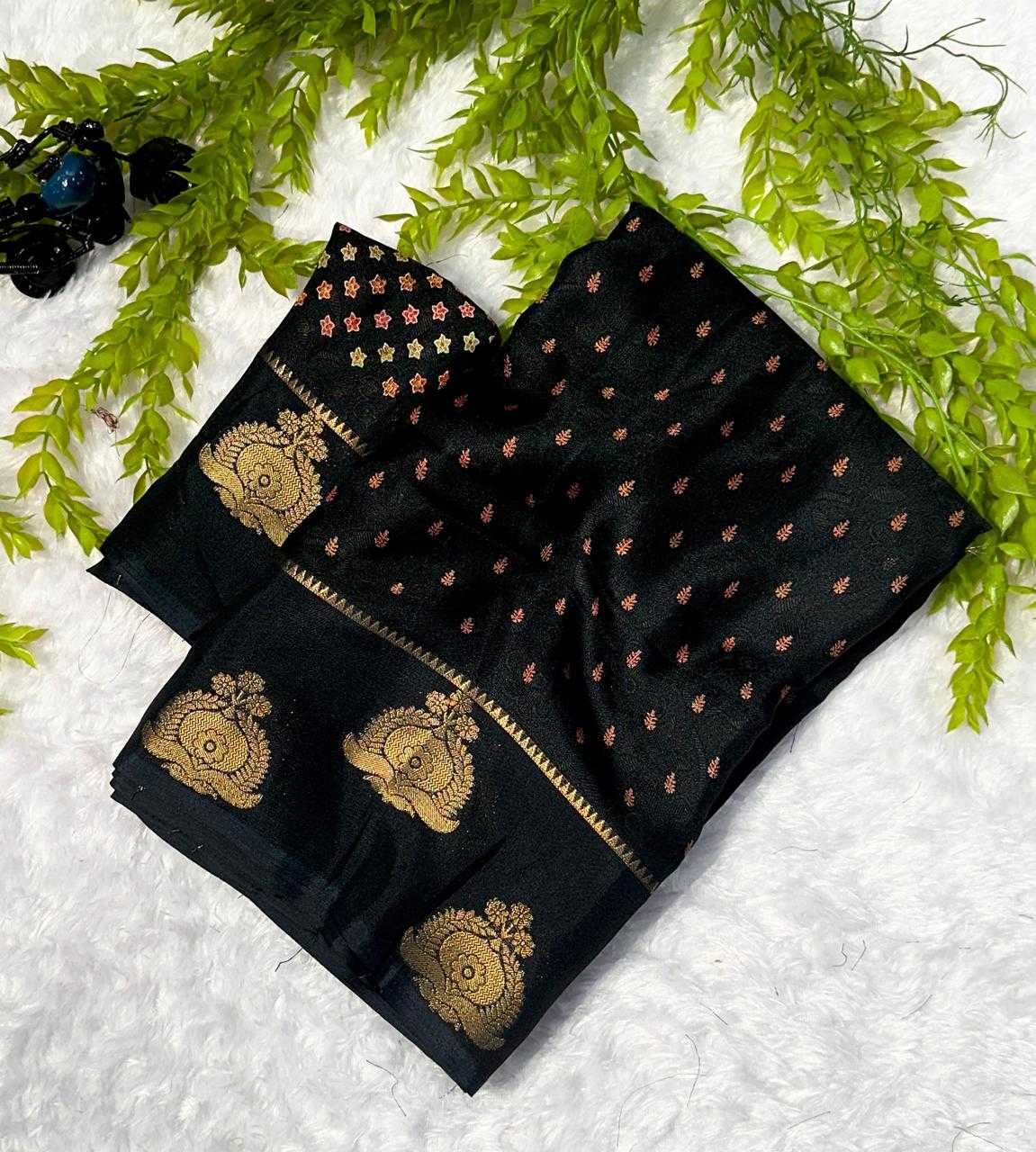 Hasti Premium Georgette Designer Saree in Dark Green