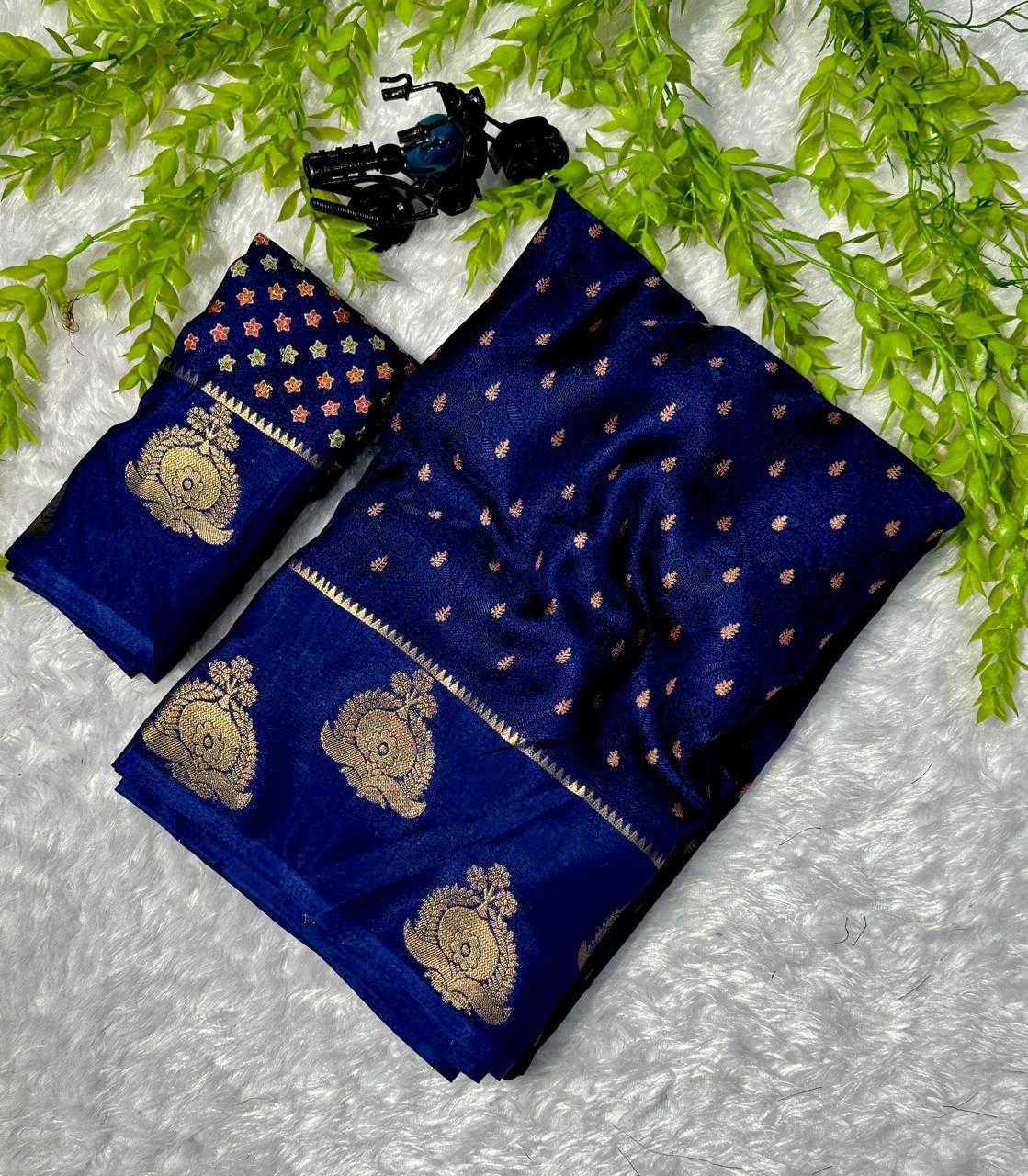 Hasti Premium Georgette Designer Saree in Dark Green