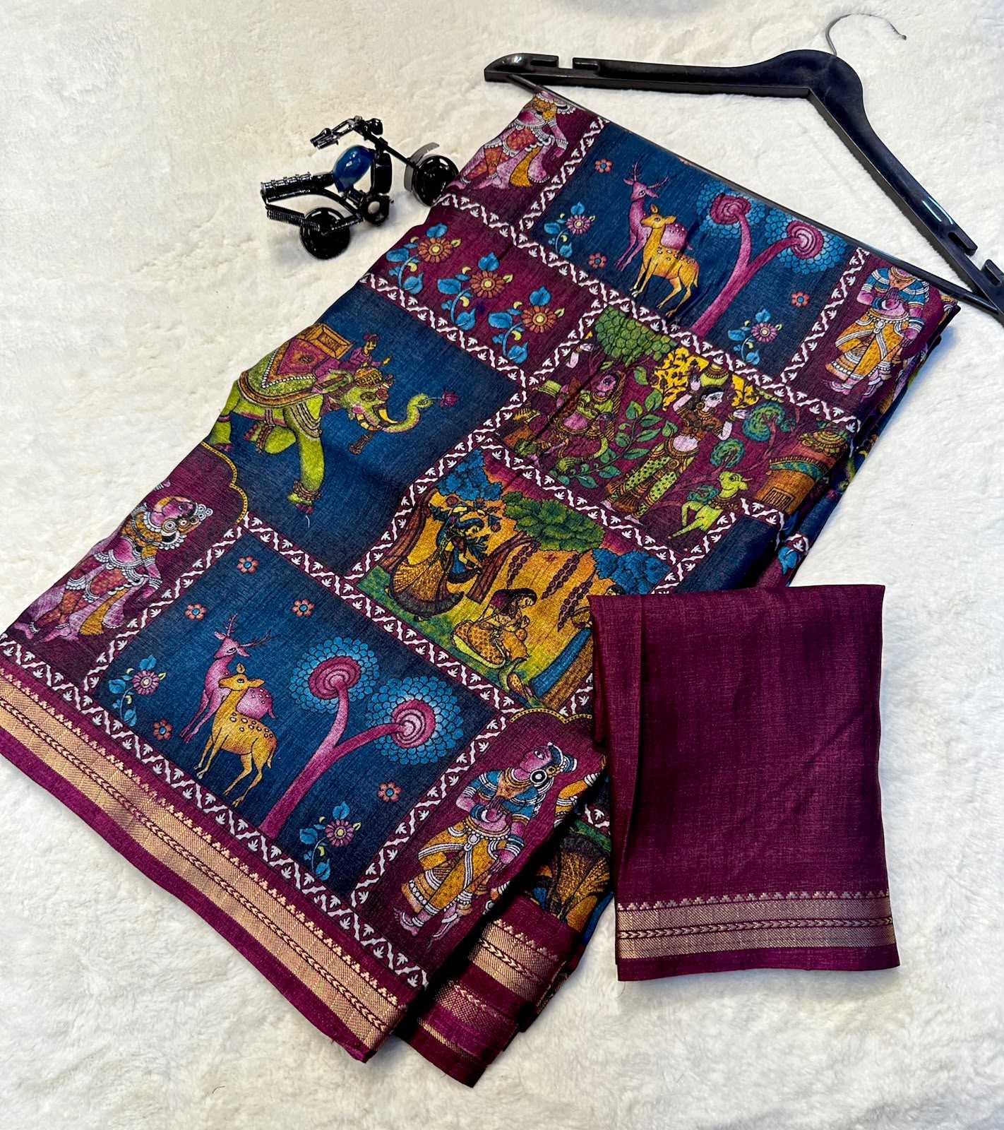 Tussar Silk Designer Saree